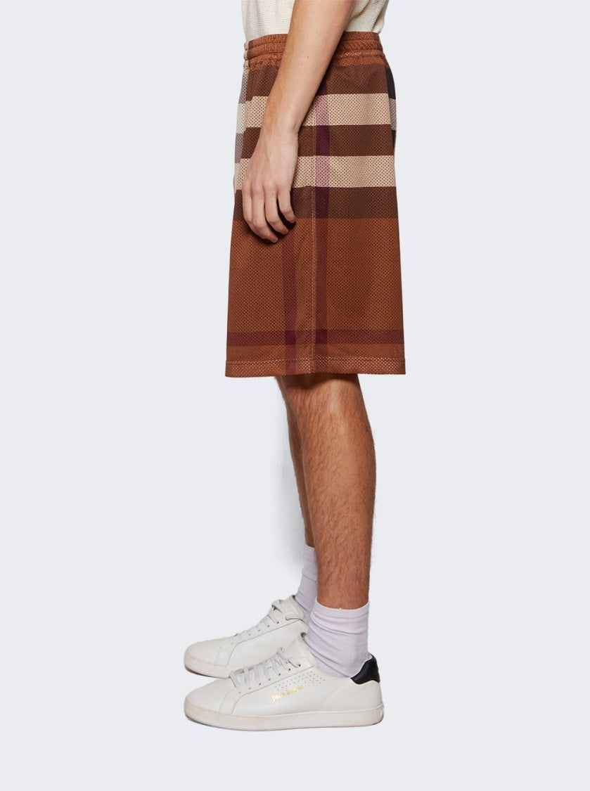 Burberry Classic Check Jersey Shorts In Earthy Tones