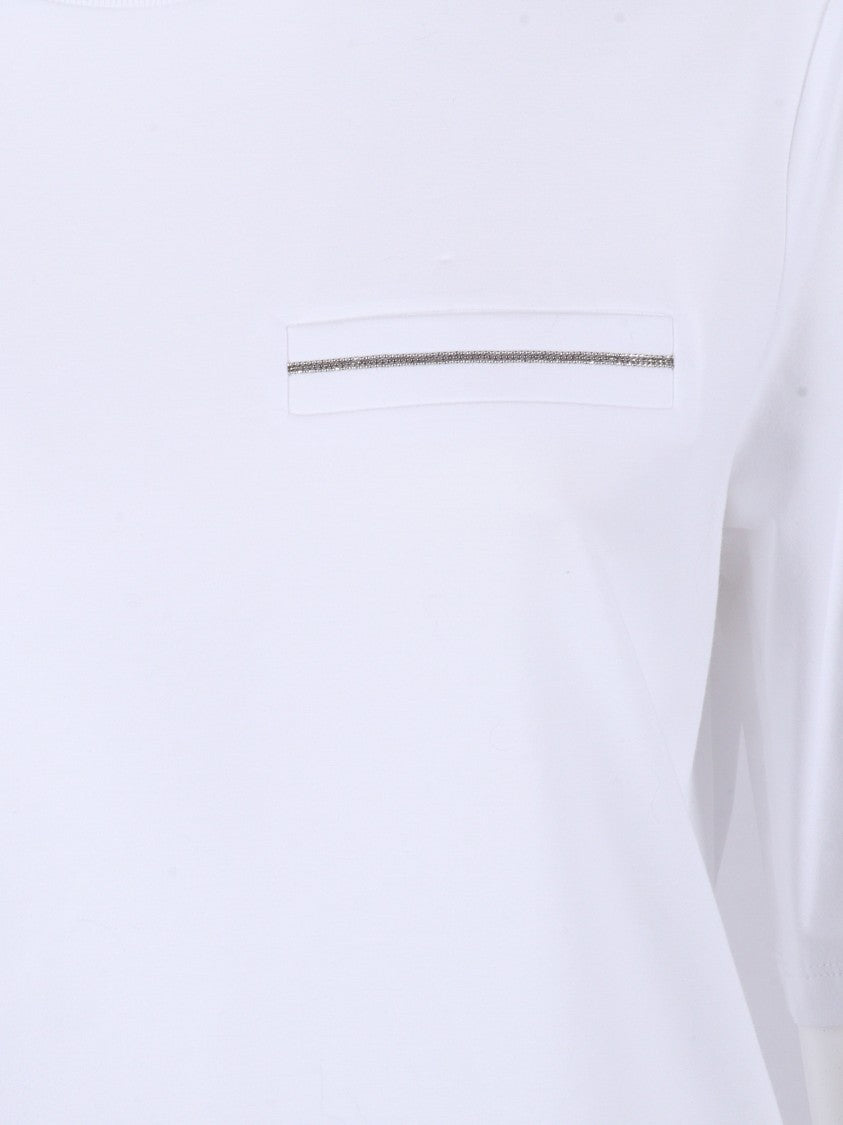 Peserico White Boxy Blouse
