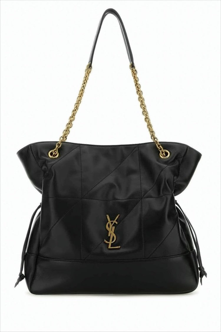 Saint Laurent Soft Lambskin Shoulder Bag With Quilted Pattern