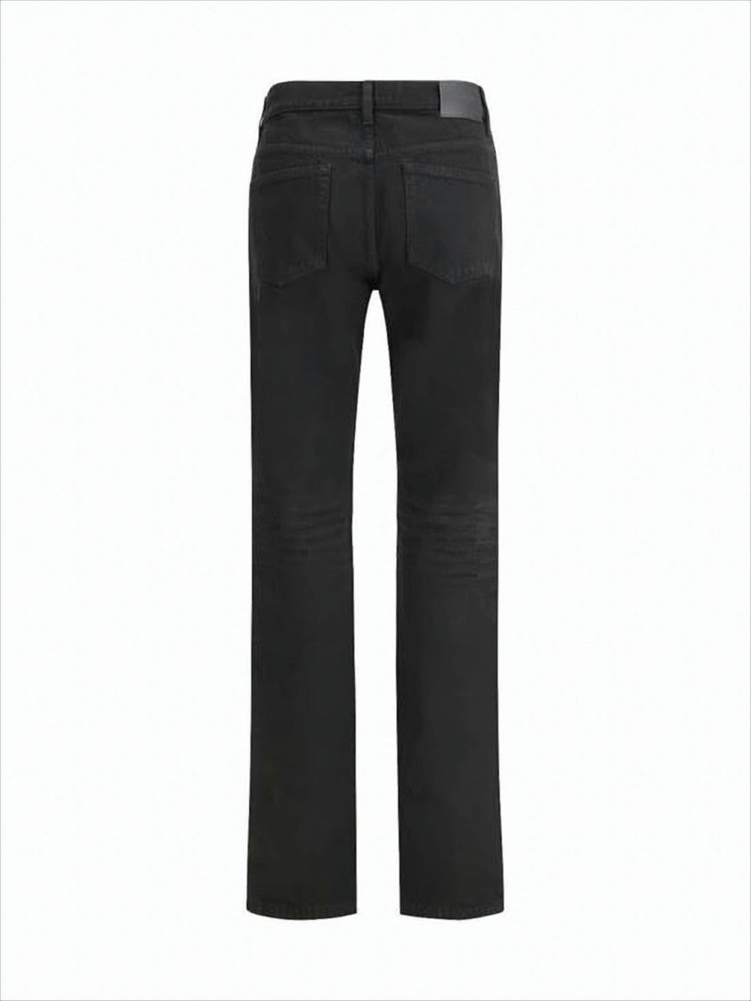 Saint Laurent Straight-Leg Denim Pants With Classic Five-Pocket Design