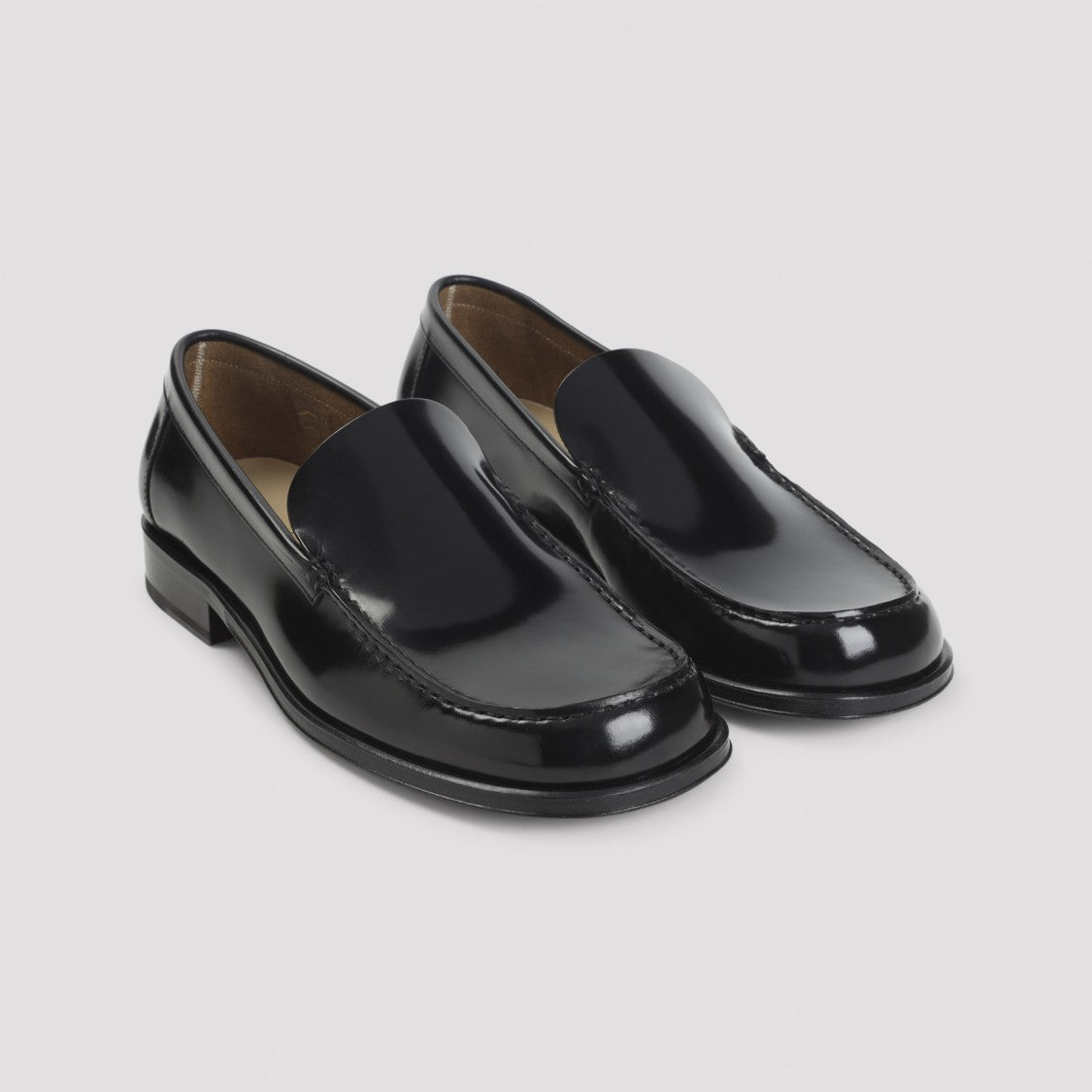 Lemaire Polished Calf Leather Loafers