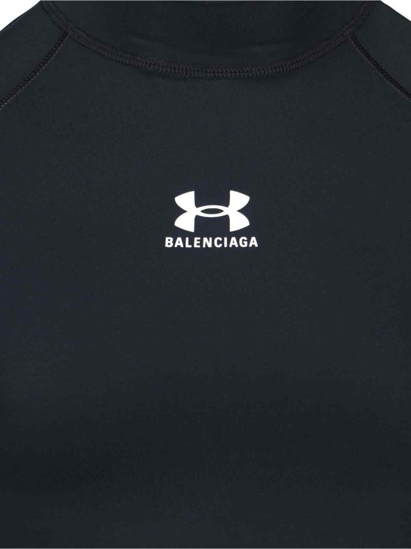 Balenciaga Fitted Short-Sleeve Top - Black