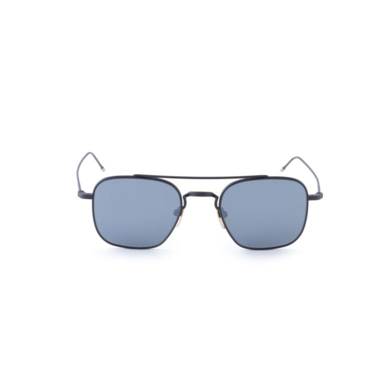 Thom Browne Ues907a Rectangular Blue-Tinted Sunglasses