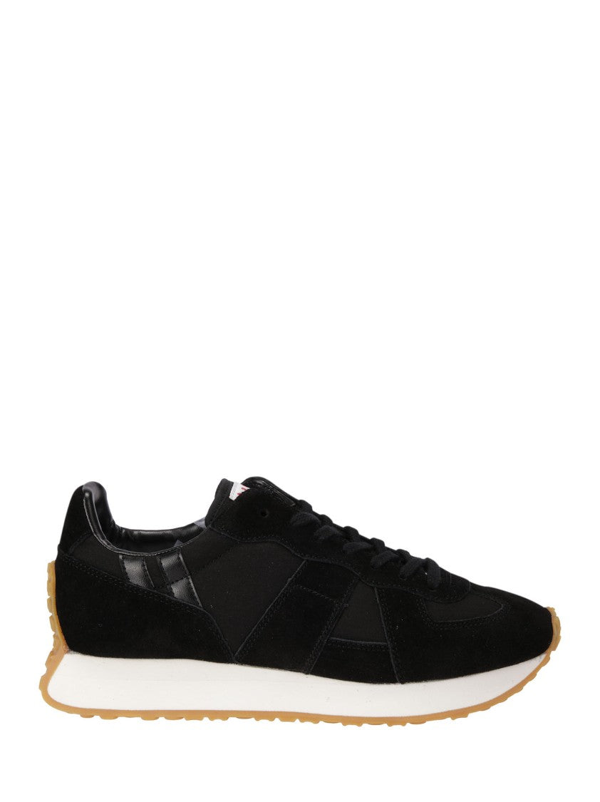 Tao Black Sneakers With Contrasting White And Brown Sole