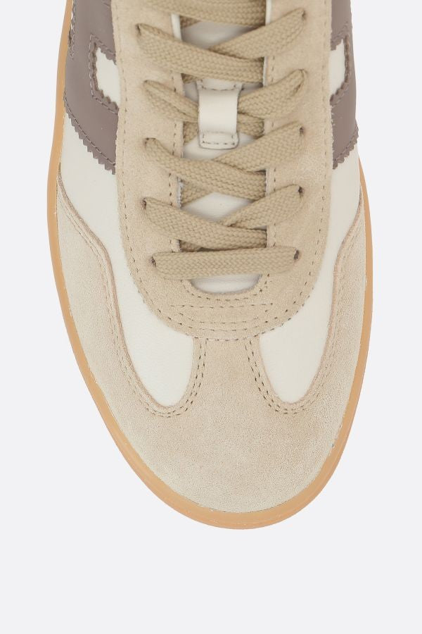 Hogan Ivory And Brown Low-Top Sneakers