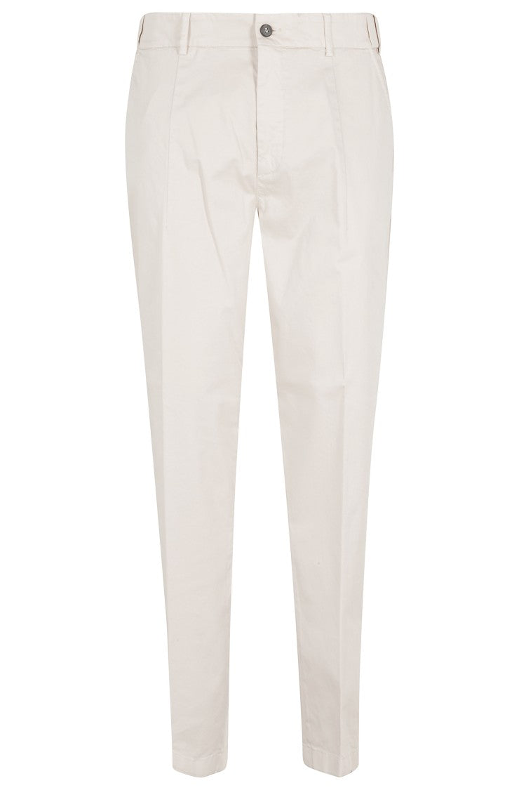 Eleventy Sand Chino Front-Pences Cotton Chino Pants