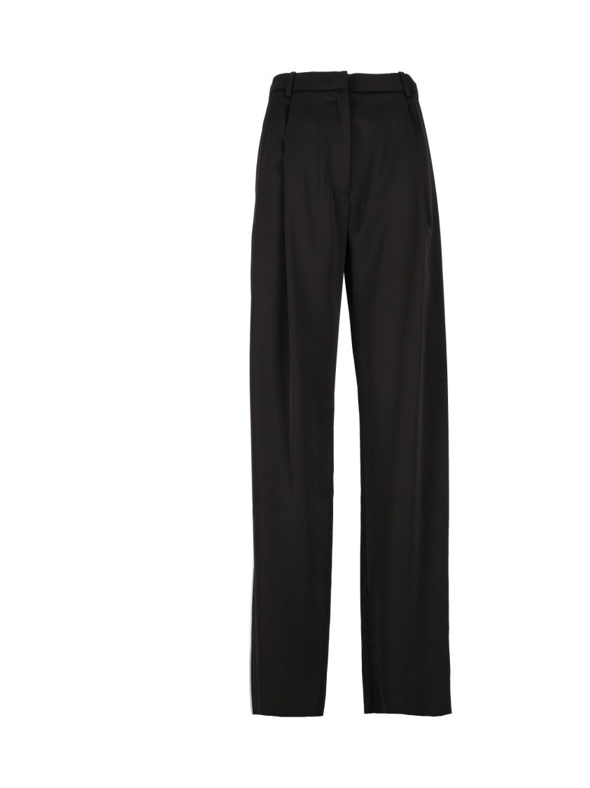 Emporio Armani High-Waisted Tailored Straight-Leg Pants