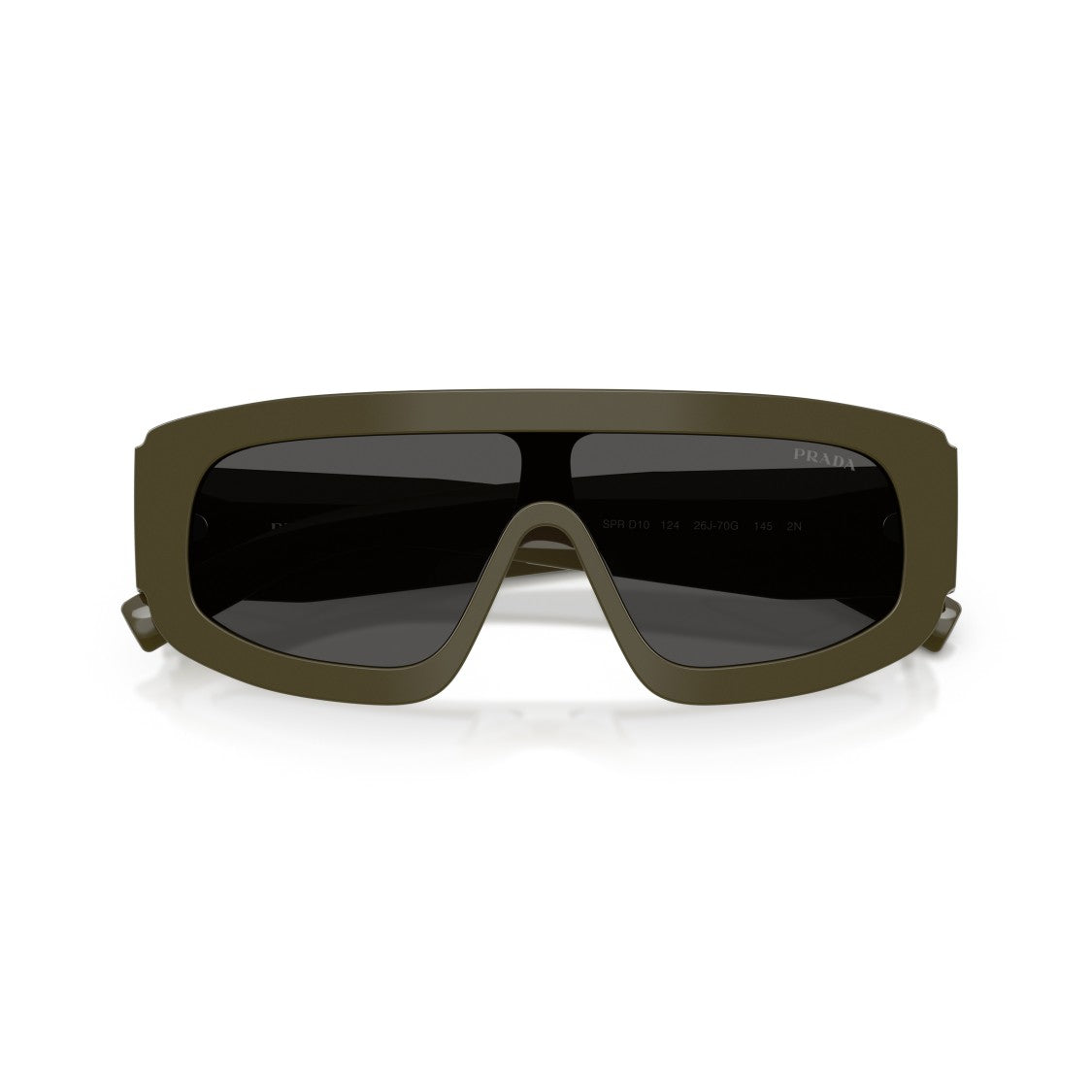Prada Oversized Rectangular Frame Sunglasses With Triangular Logo Detail