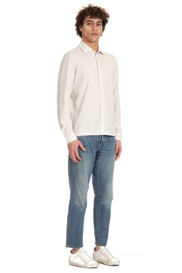 Herno Cotton Crepe Shirt-Polo