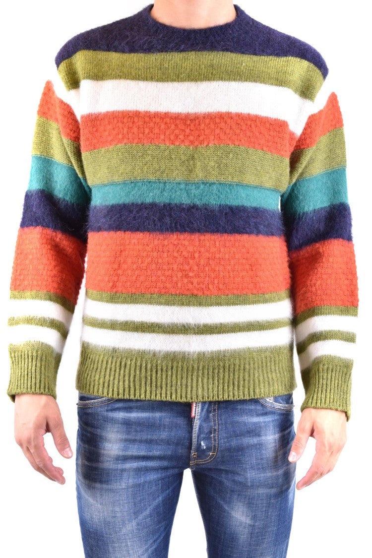 Dsquared2 Multicolor Horizontal Stripe Knit Sweater