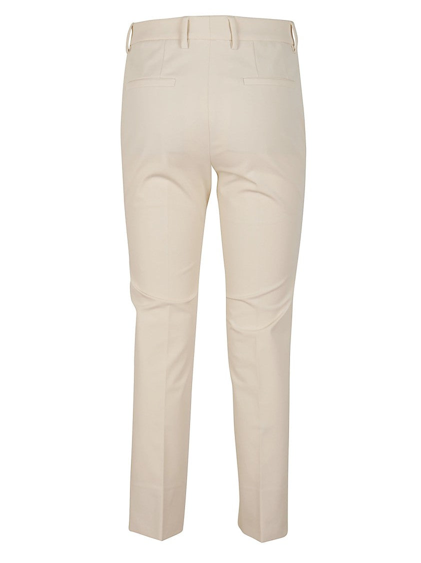 Incotex Straight-Leg Tailored Pants With Subtle Hem Slits