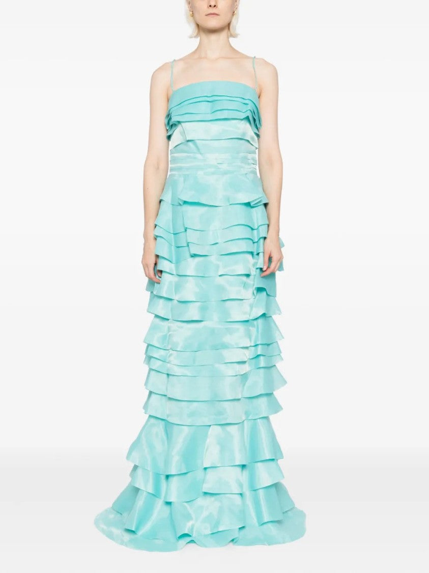 Saiid Kobeisy Layered Organza Long Dress