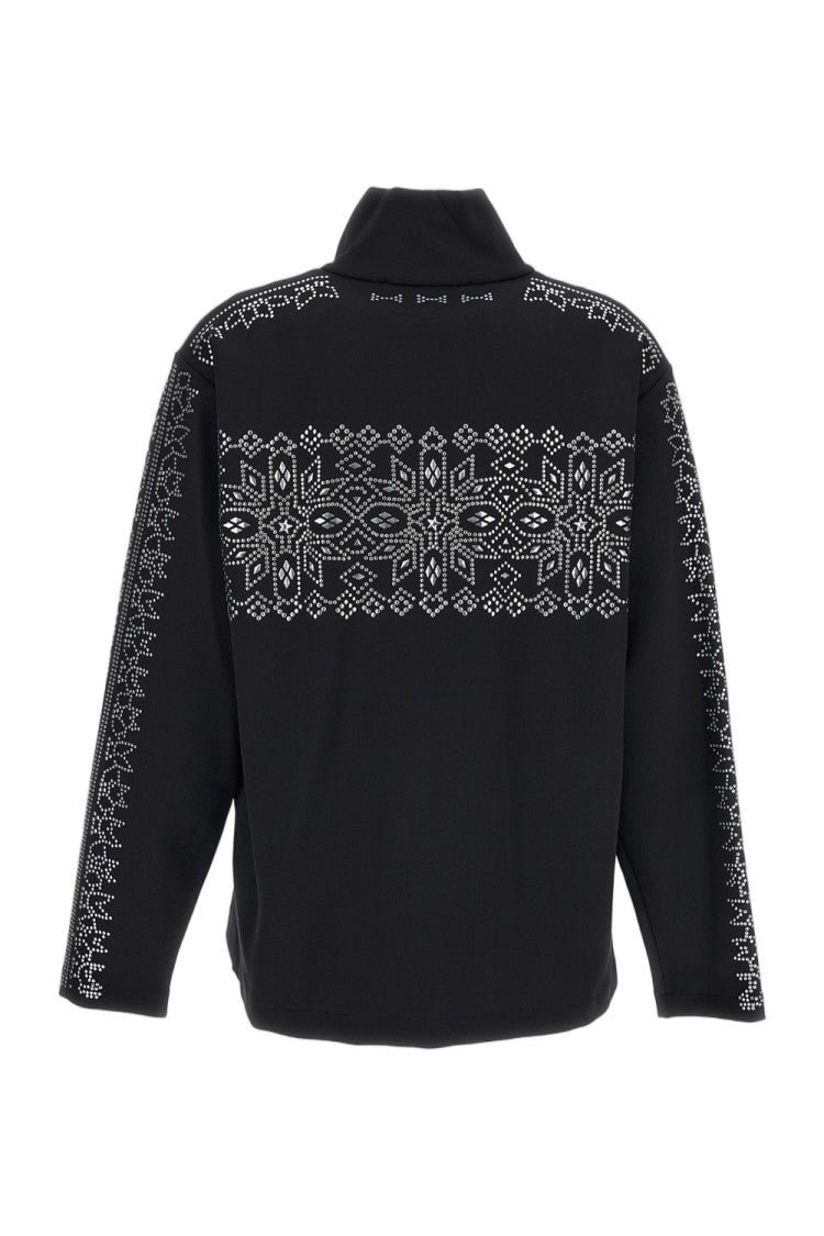 Irie' Half-Zip Long-Sleeve Top With Geometric Patterns