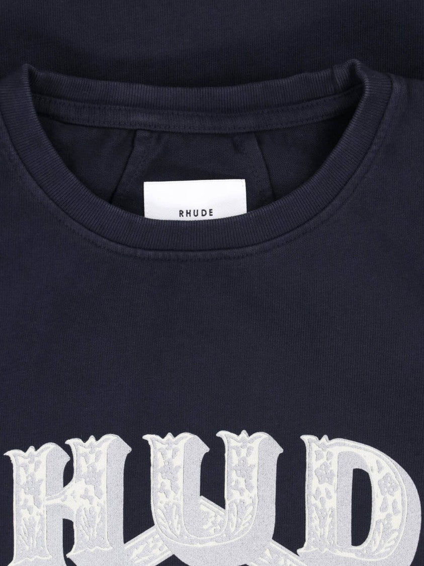 Rhude Black Dakar Convoy Cotton Printed T-Shirt