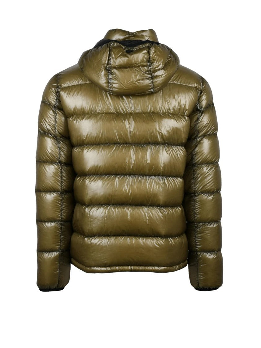 Herno Military Green Reversible Quilted Polyamide Down Jacket