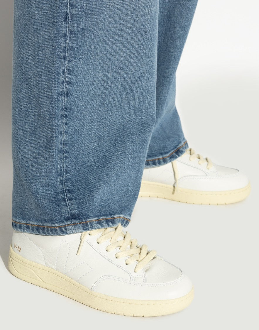 Veja V-12 Stitch O.T. Leather Sneakers