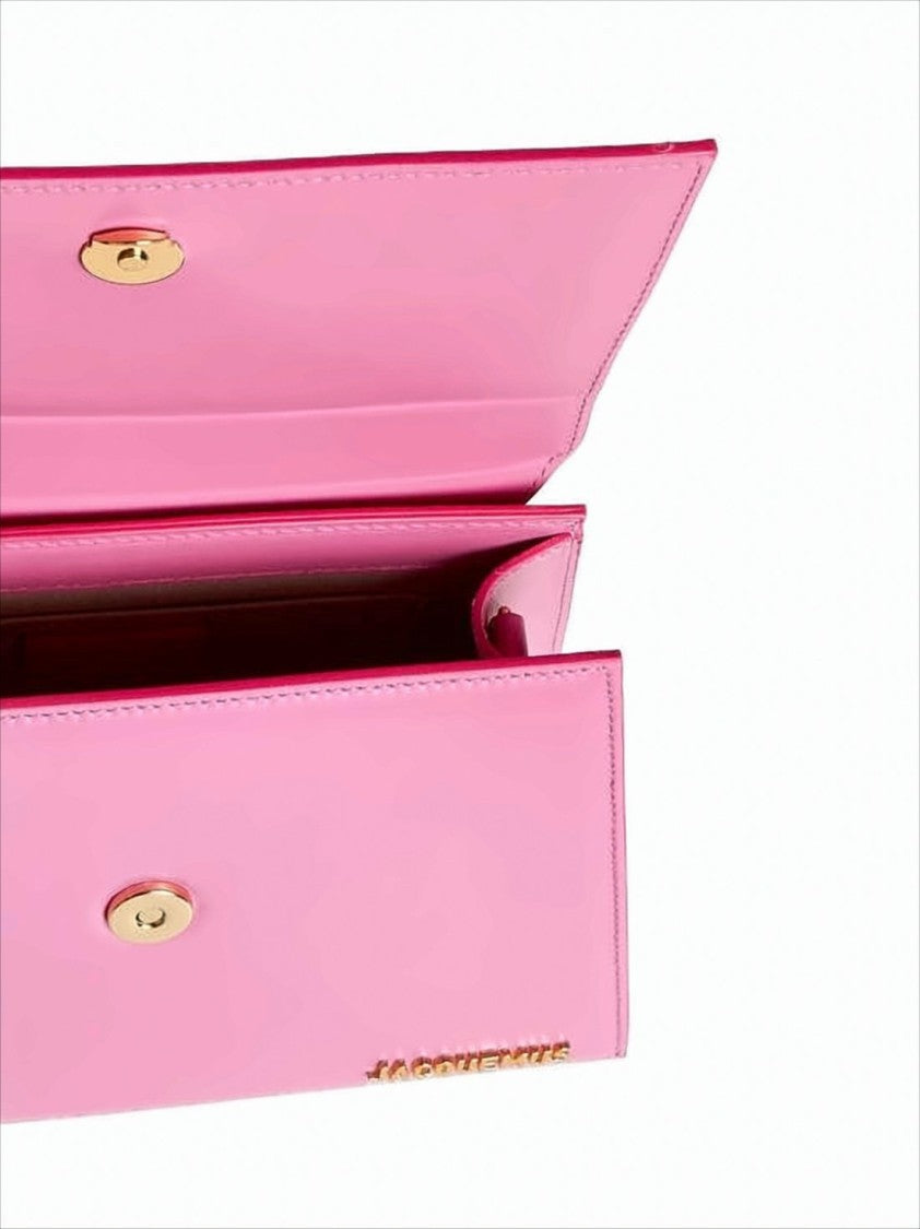 Jacquemus Trapezoidal Leather Tote Bag With Gold-Tone Detail