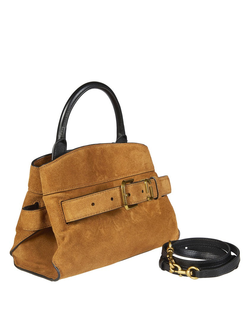 Marc Jacobs Rich Brown Suede S Small Satchel Bag
