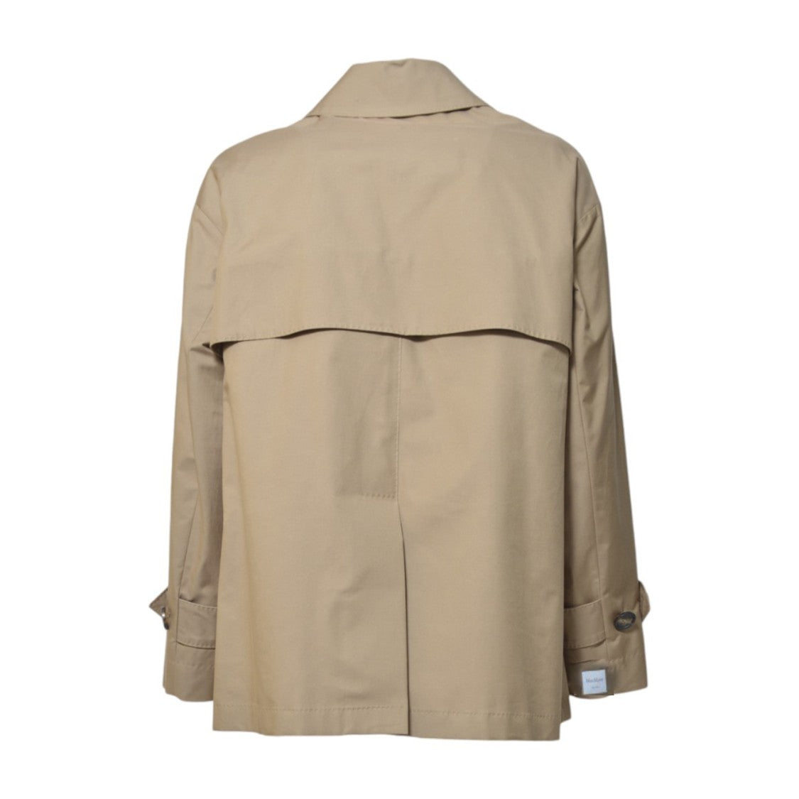 Max Mara Short Double-Breasted Water-Repellent Trench Coat