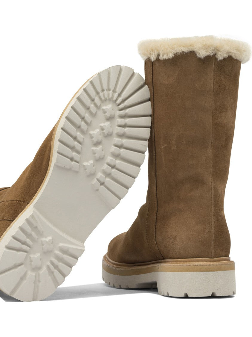 Maretto Brown Suede Ankle Boots