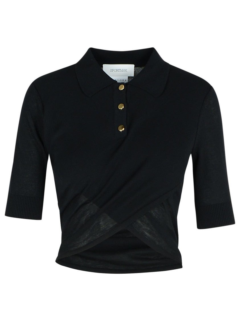 Sportmax Shaker' Black Cotton Sweater