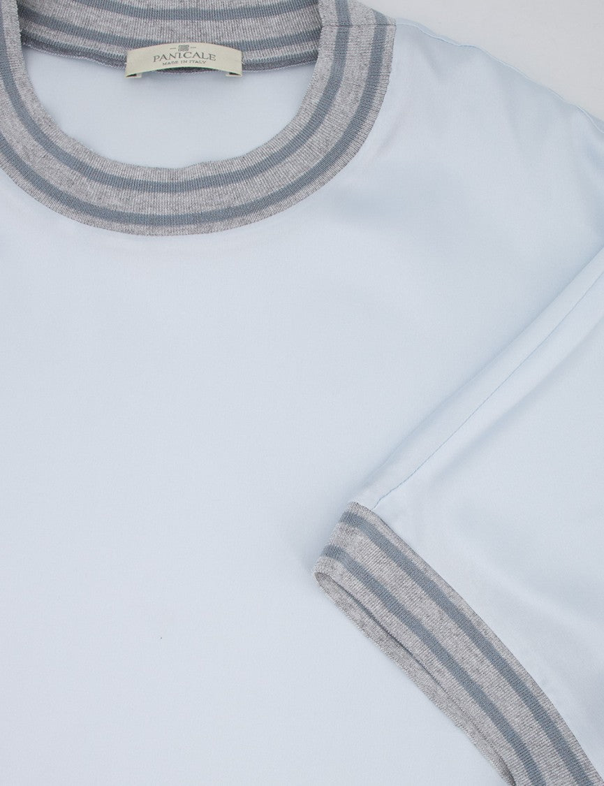 Panicale Silk Sweater With Contrast Edges