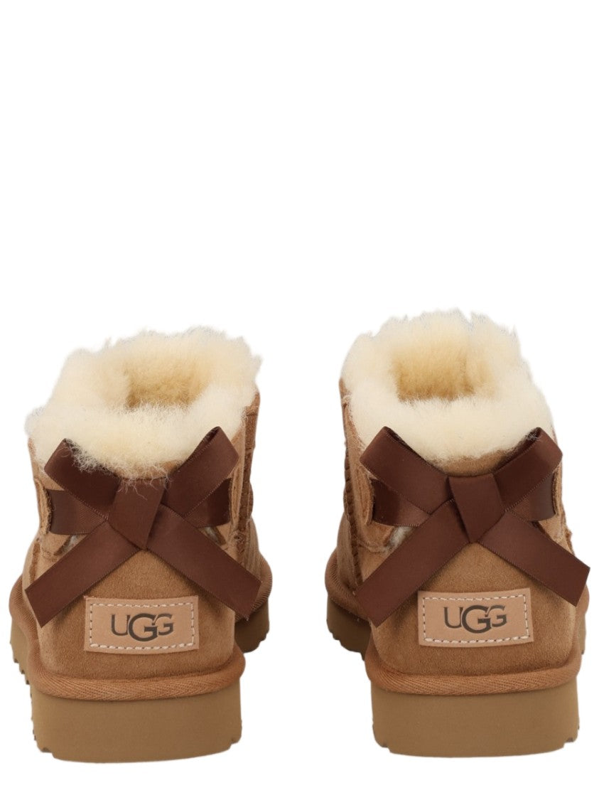 Ugg Brown Suede Decorative Bow Boots