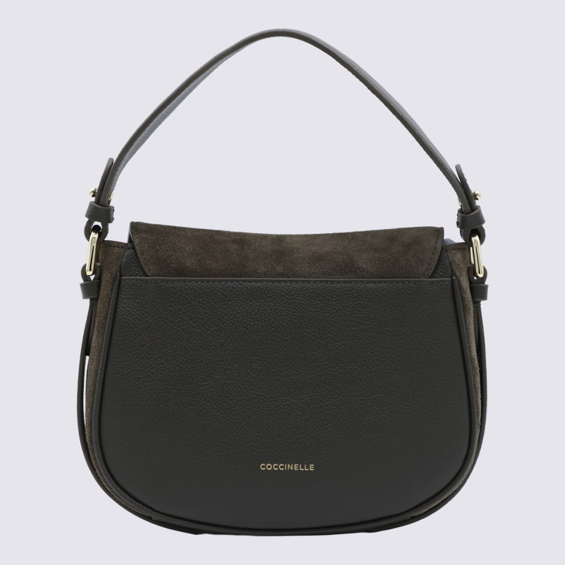 Coccinelle Structured Black Bag With Flap Closure
