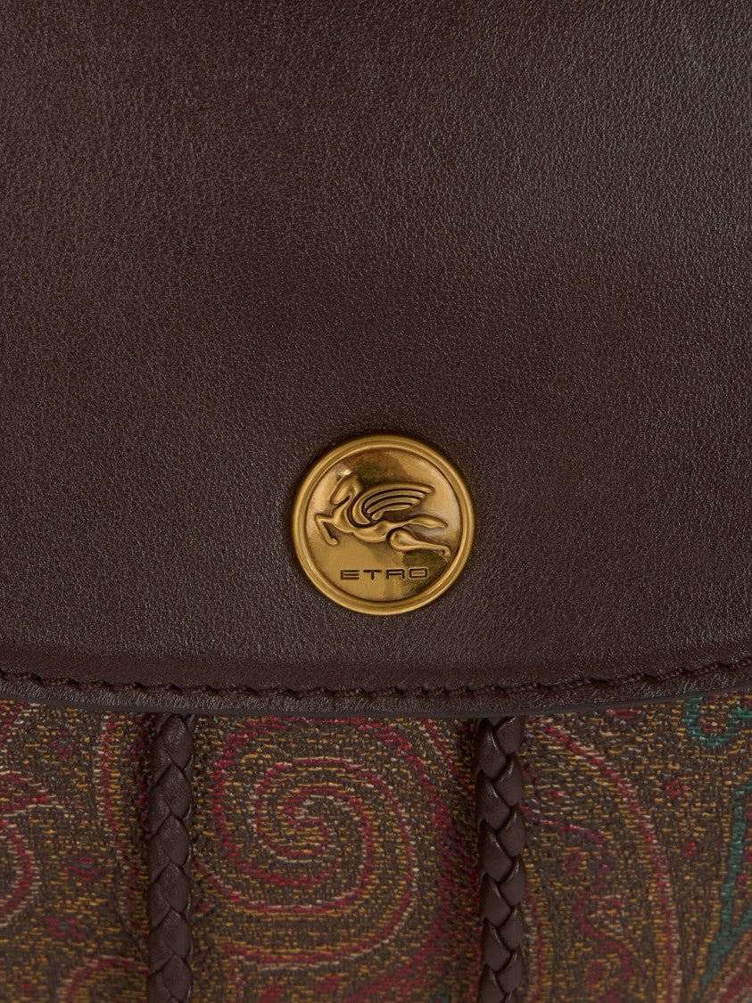 Etro Arnica Compact Paisley Patterned Small Backpack