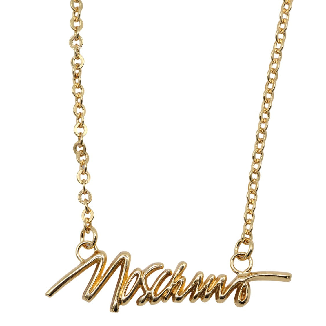 Moschino Striking Golden Jewelry With Intricate Detailing