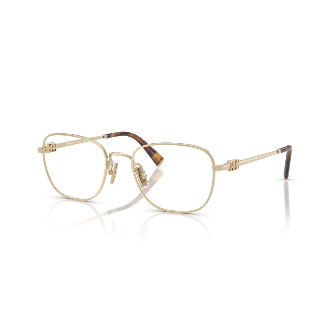 Miu Miu 0Mu 50Wv Square Lens Metal Frame Eyeglasses