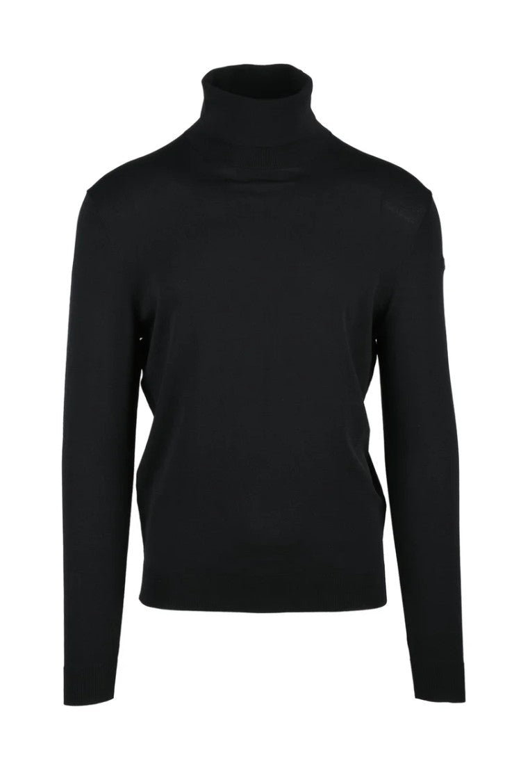 Rrd Fitted Black Turtleneck Sweater