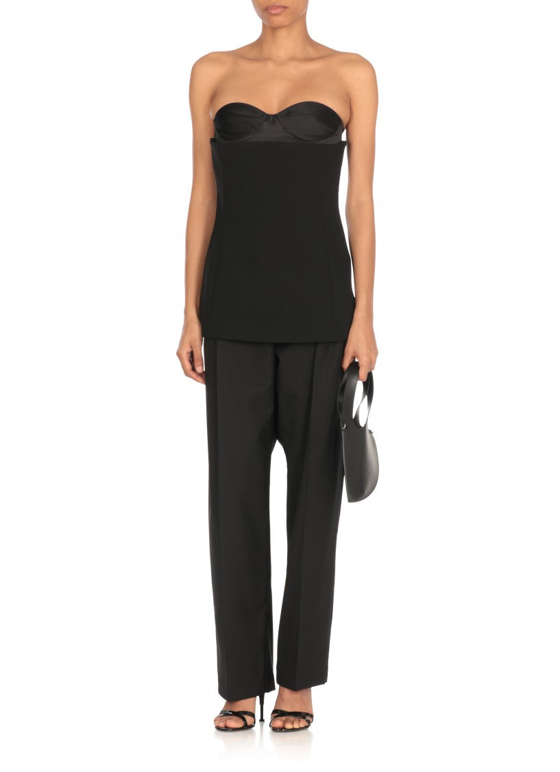 Khaite Black Ayla Top