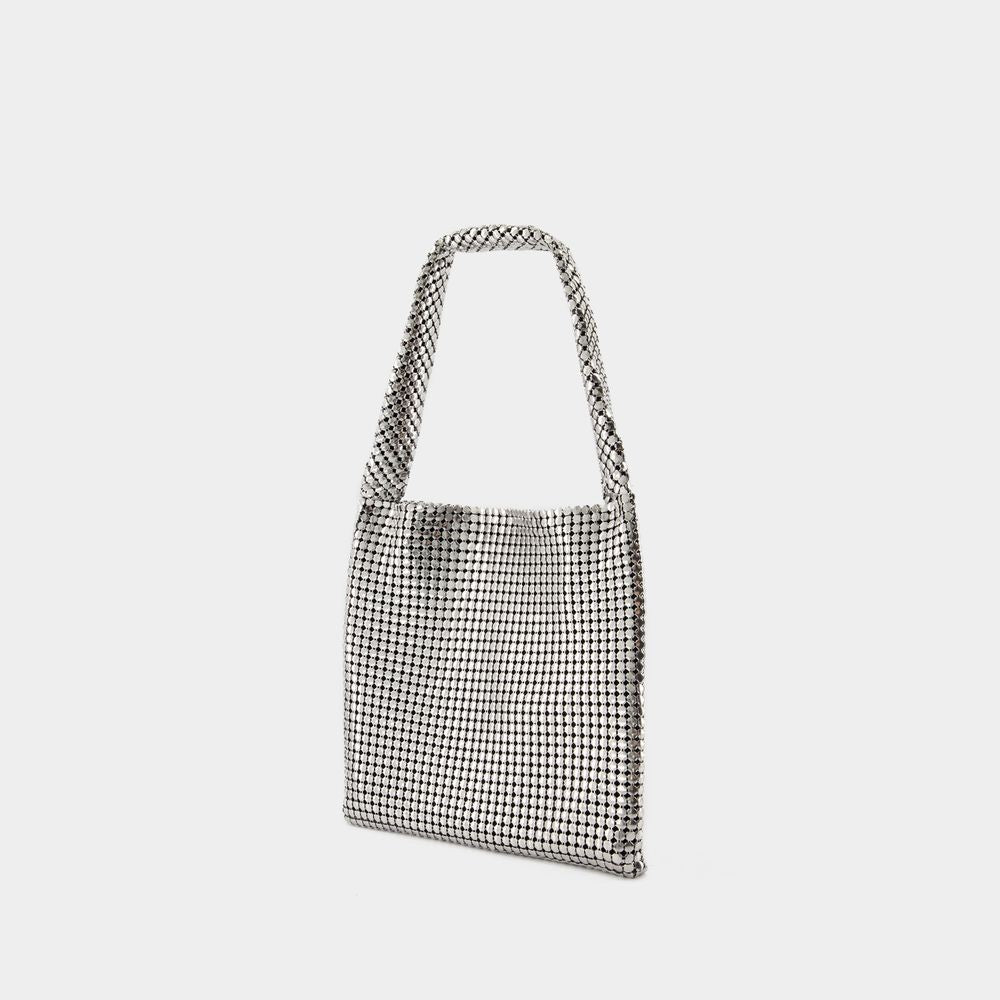 Rabanne Medium Silver Pixel Shoulder Bag - Aluminium - Silver