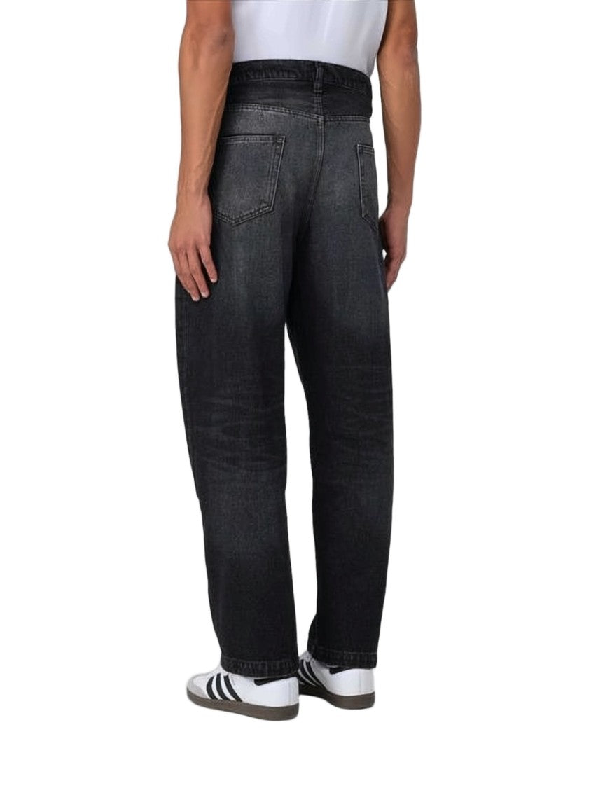 A.P.C. Washed Black Relaxed Fit Denim Pants