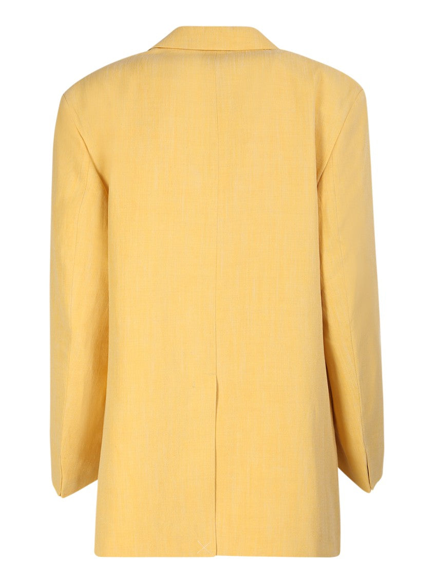 Jacquemus Yellow Single-Breasted Blazer