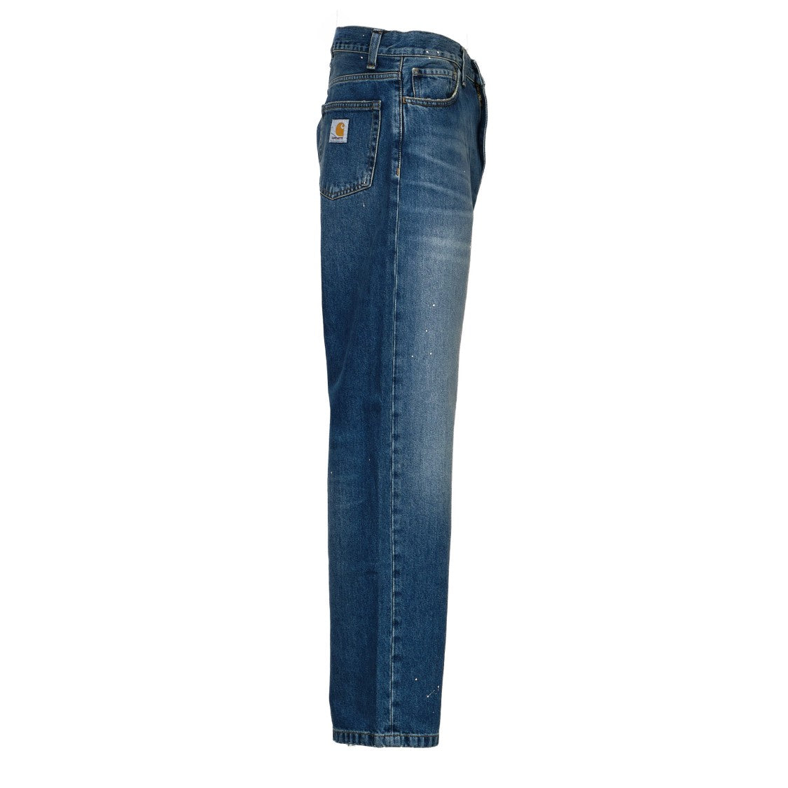 Carhartt Wip Wide-Fit Tapered Denim Pants With Five-Pocket Design