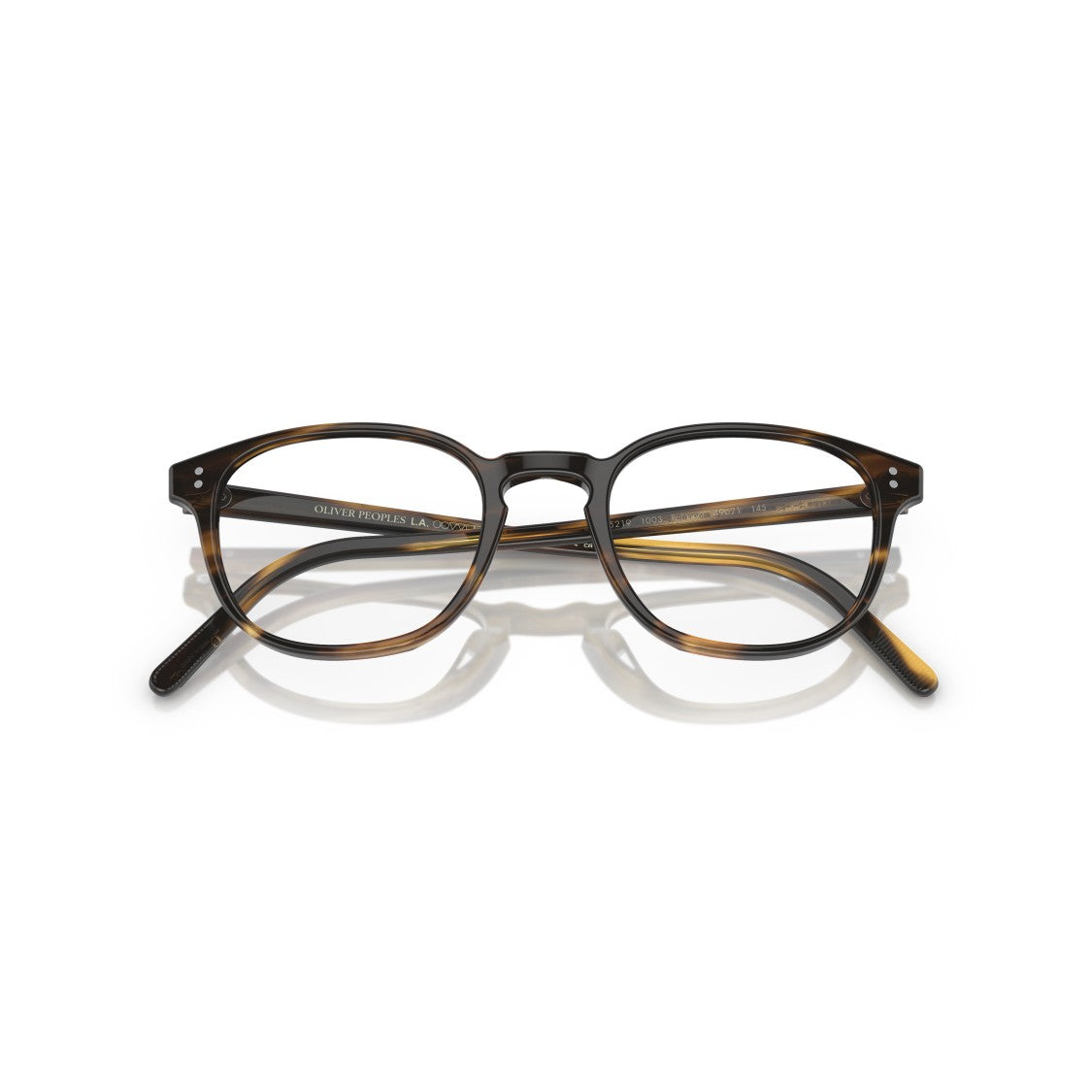 Oliver Peoples Round Tortoiseshell Eyeglasses With Keyhole Bridge