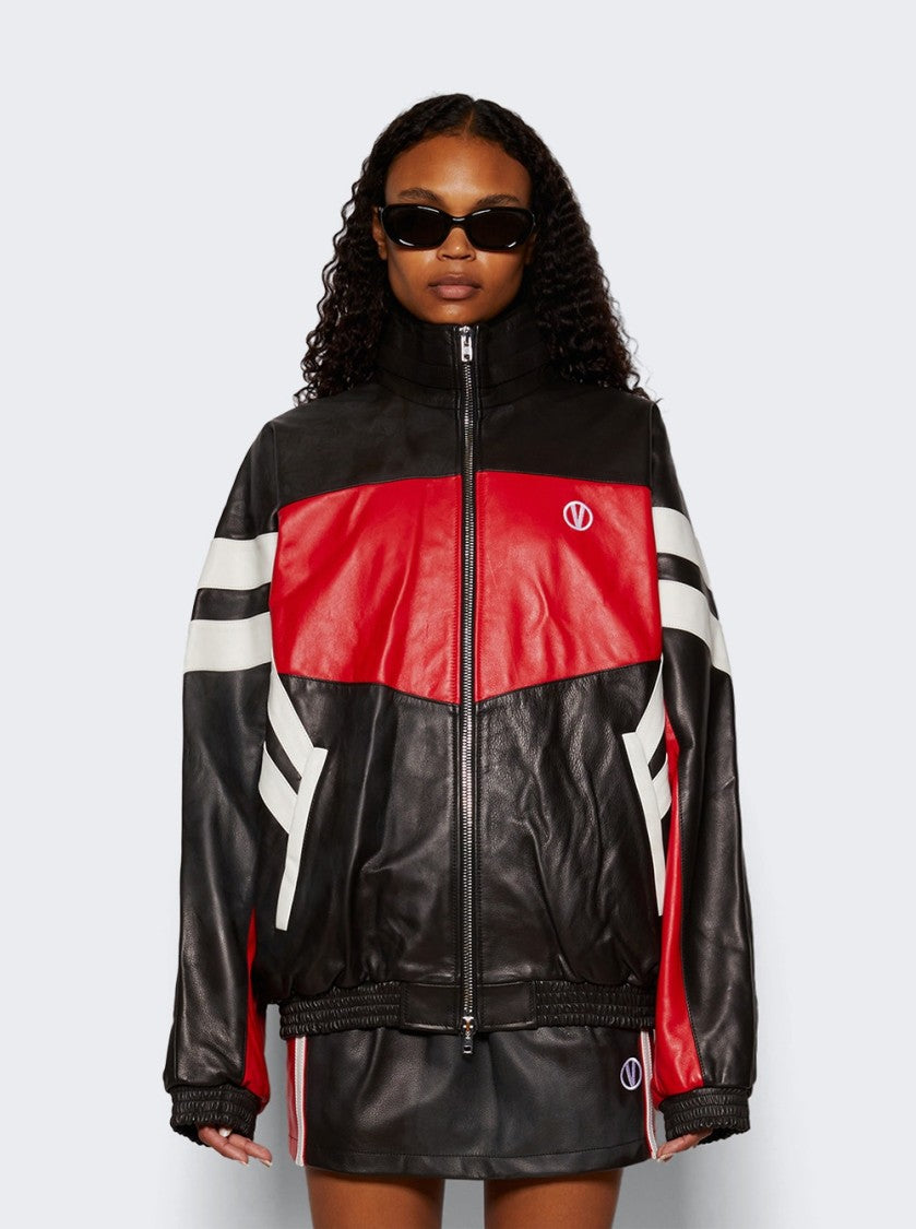 Vetements Tracksuit Jacket Black And Red