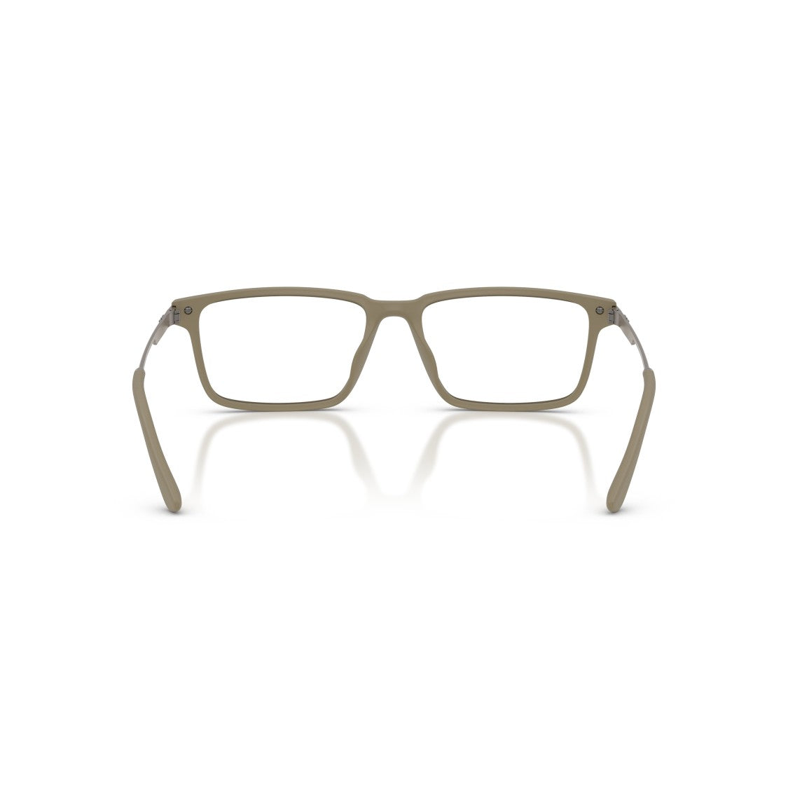 Emporio Armani 0Ea3268u Rectangular Frame Eyeglasses With Metallic Accents
