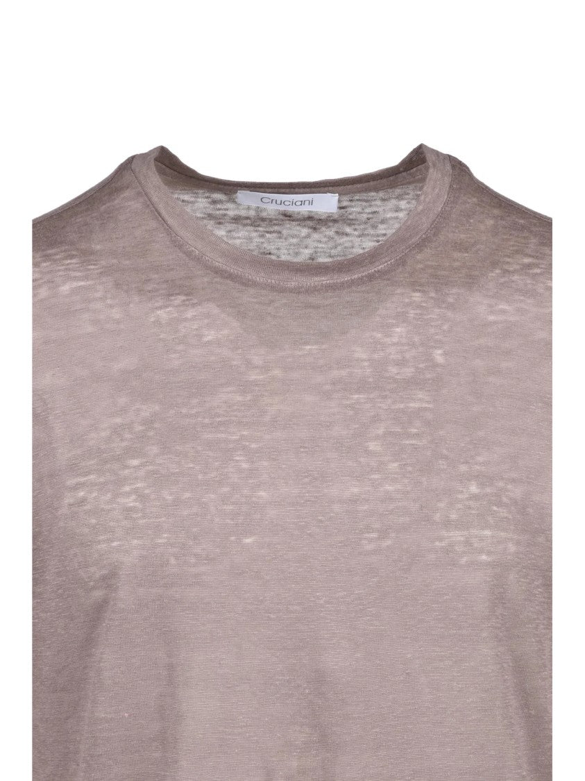 Cruciani Linen T-Shirt - Grey