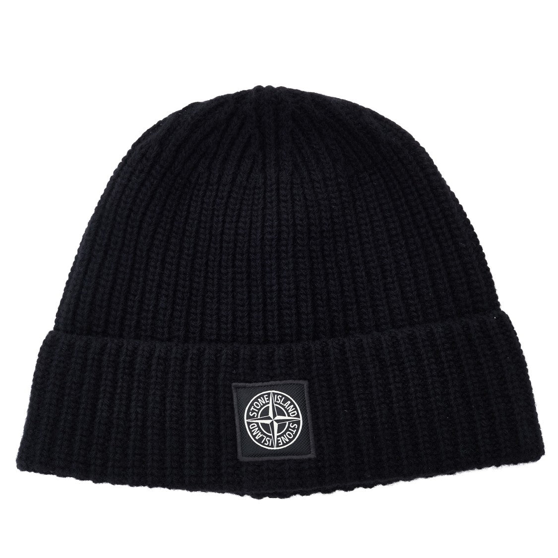 Stone Island Compass Patch Lightweight Wool Beanie Hat
