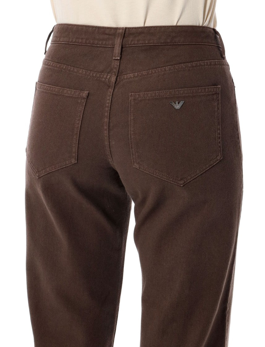 Emporio Armani Five-Pocket Organic Cotton Denim Jeans