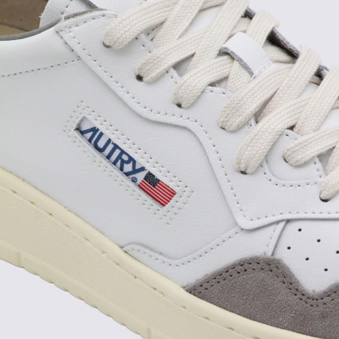 Autry Low-Top Sneakers With Suede Overlays And Logo Patch