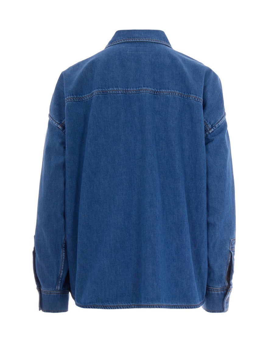 Max Mara Medium Blue Oversized Shirt