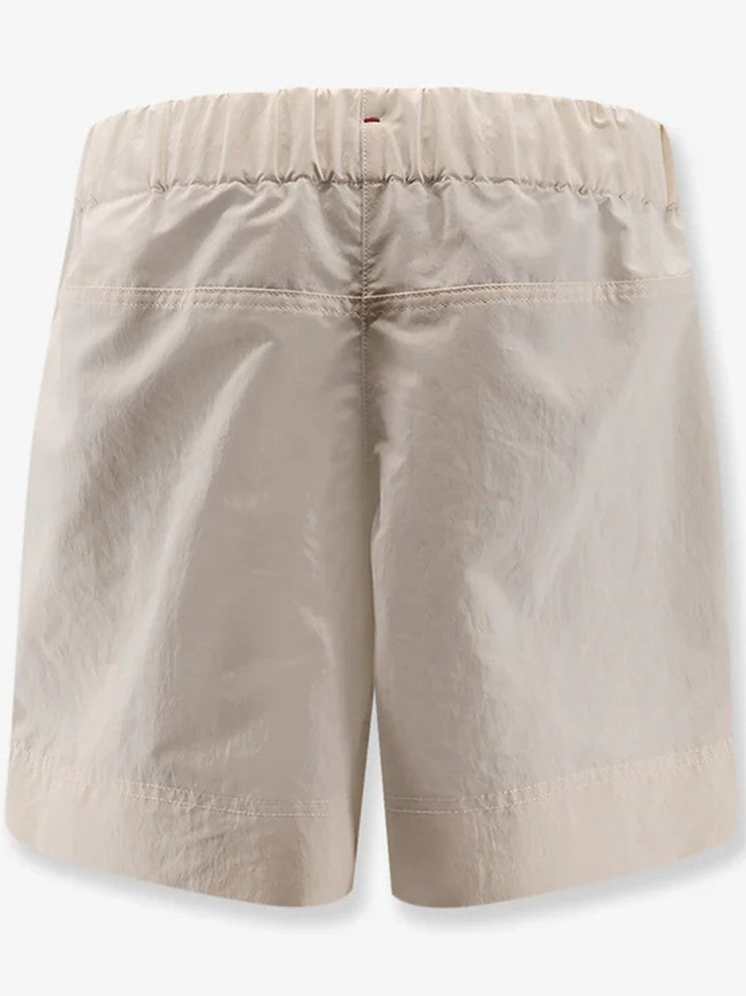 Moncler Grenoble White Drawstring Lightweight Shorts