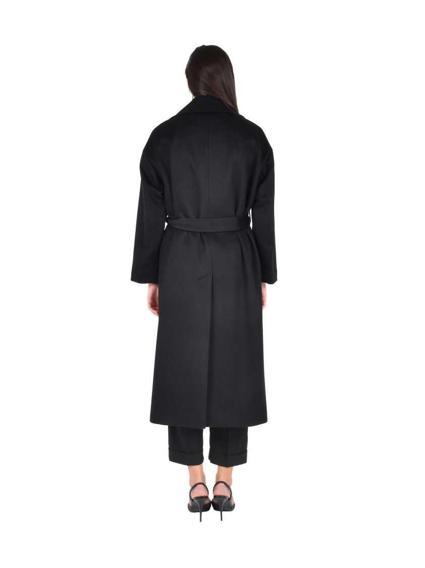 Pennyblack Black Double-Breasted Coat