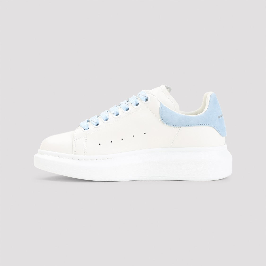 Alexander Mcqueen Calf Leather Sneakers With Elevated Sole