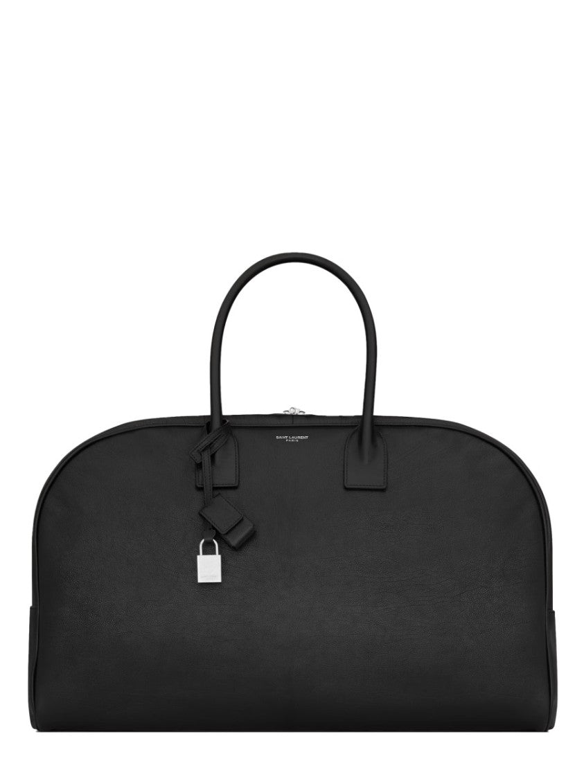 Saint Laurent Structured Black Handbag With Minimalist Design