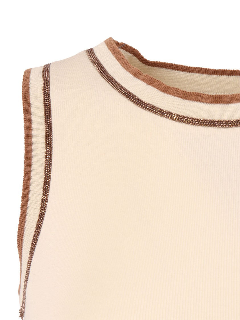 Fabiana Filippi Burro Vimini Ribbed Jersey Tank Top